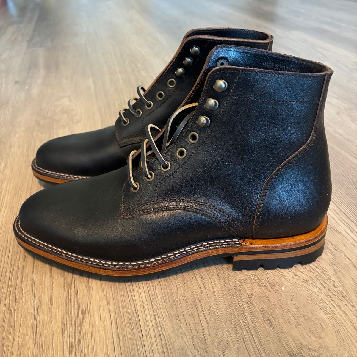 Photo by jeff on October 1, 2024 of the Parkhurst The Allen in Horween Brown Waxed Flesh.