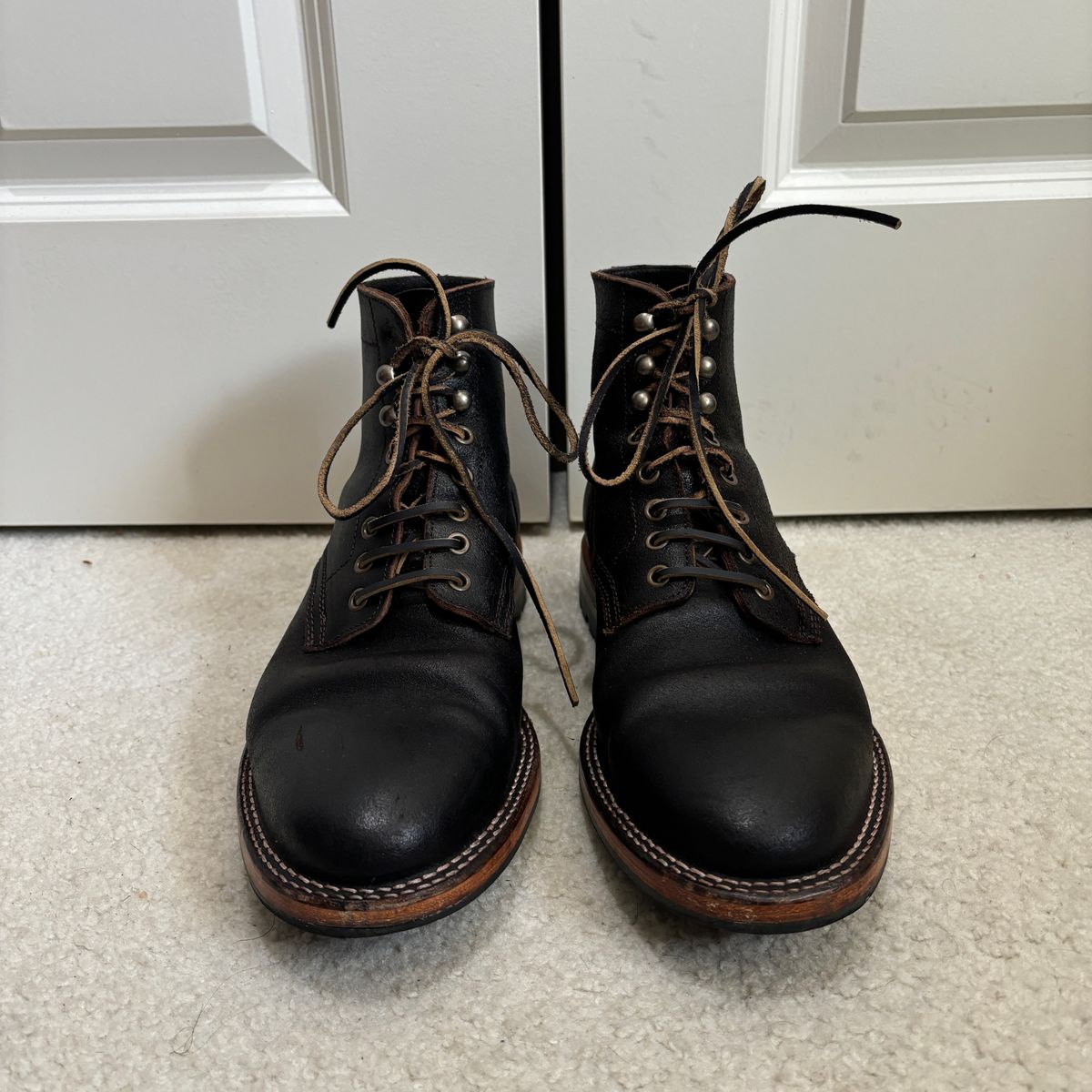 Photo by jeff on November 4, 2024 of the Parkhurst The Allen in Horween Brown Waxed Flesh.