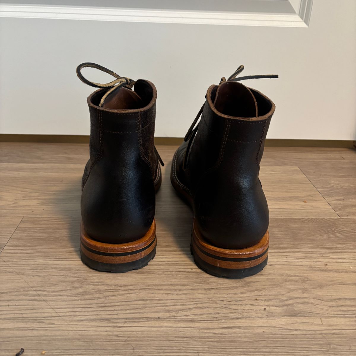 Photo by jeff on February 4, 2025 of the Parkhurst The Allen in Horween Brown Waxed Flesh.