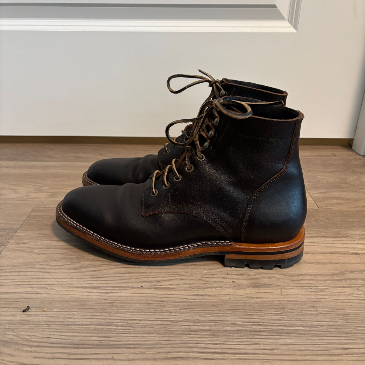 Photo by jeff on February 4, 2025 of the Parkhurst The Allen in Horween Brown Waxed Flesh.