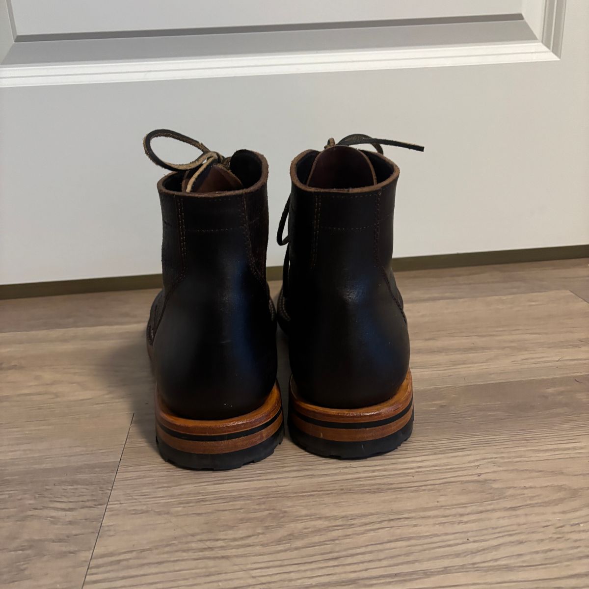 Photo by jeff on March 6, 2025 of the Parkhurst The Allen in Horween Brown Waxed Flesh.