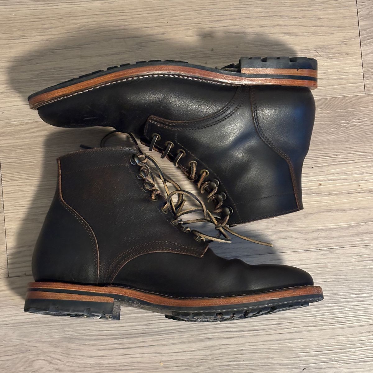 Photo by jeff on March 6, 2025 of the Parkhurst The Allen in Horween Brown Waxed Flesh.