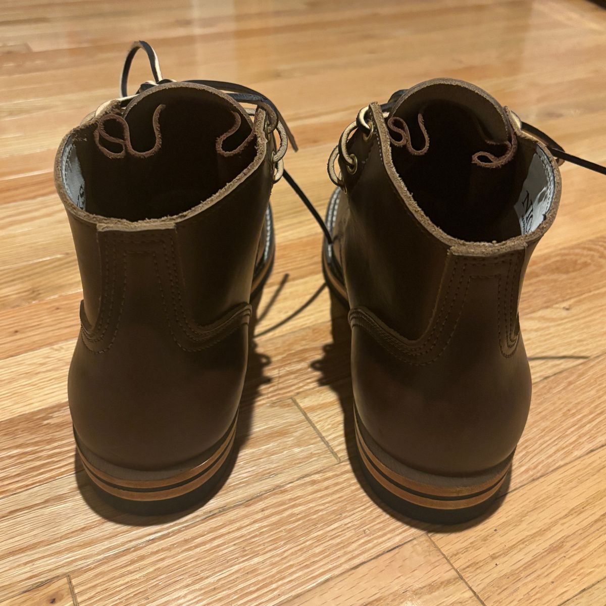 Photo by jeff on June 25, 2024 of the Nicks Maxwell in Horween Brown Chromexcel.