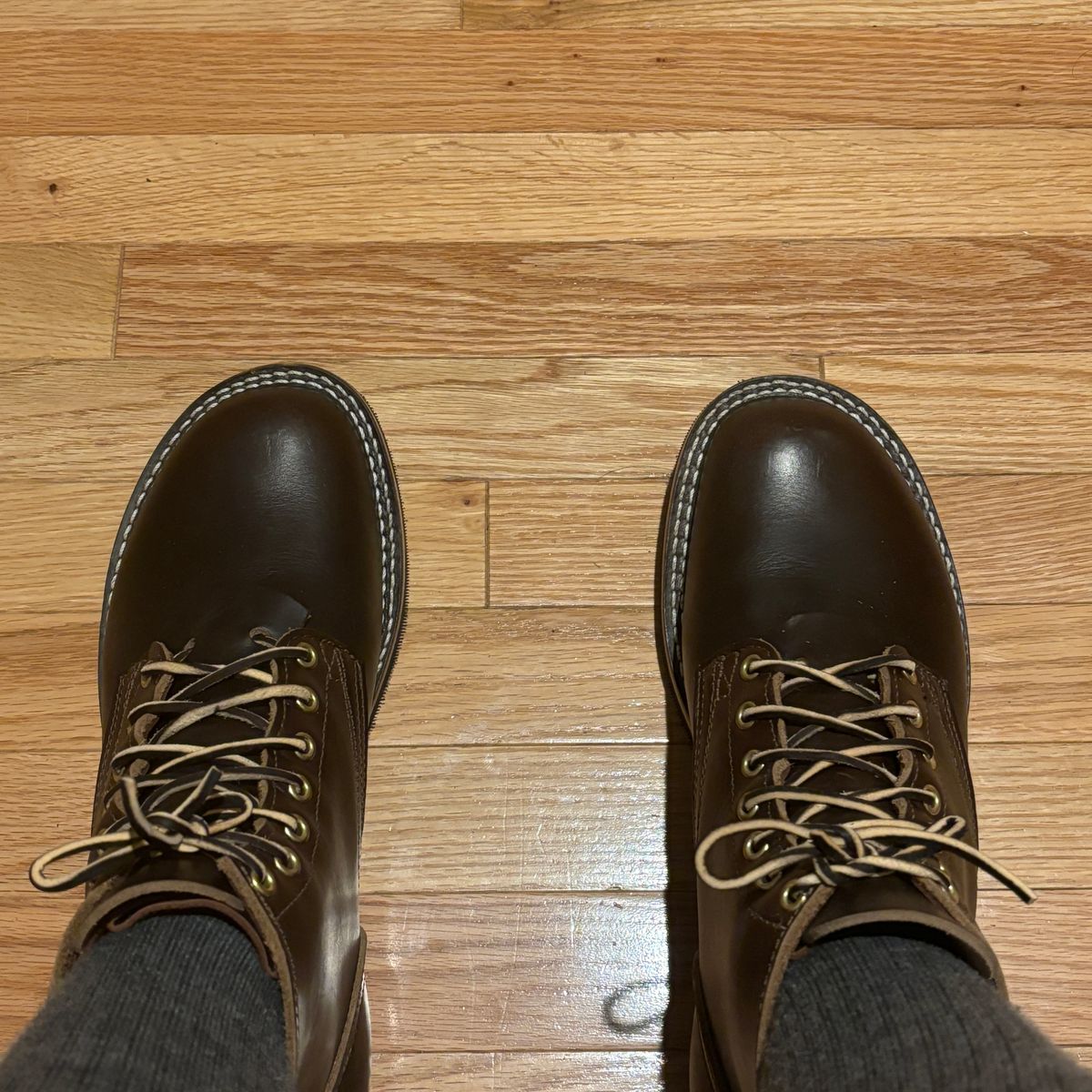 Photo by jeff on June 25, 2024 of the Nicks Maxwell in Horween Brown Chromexcel.