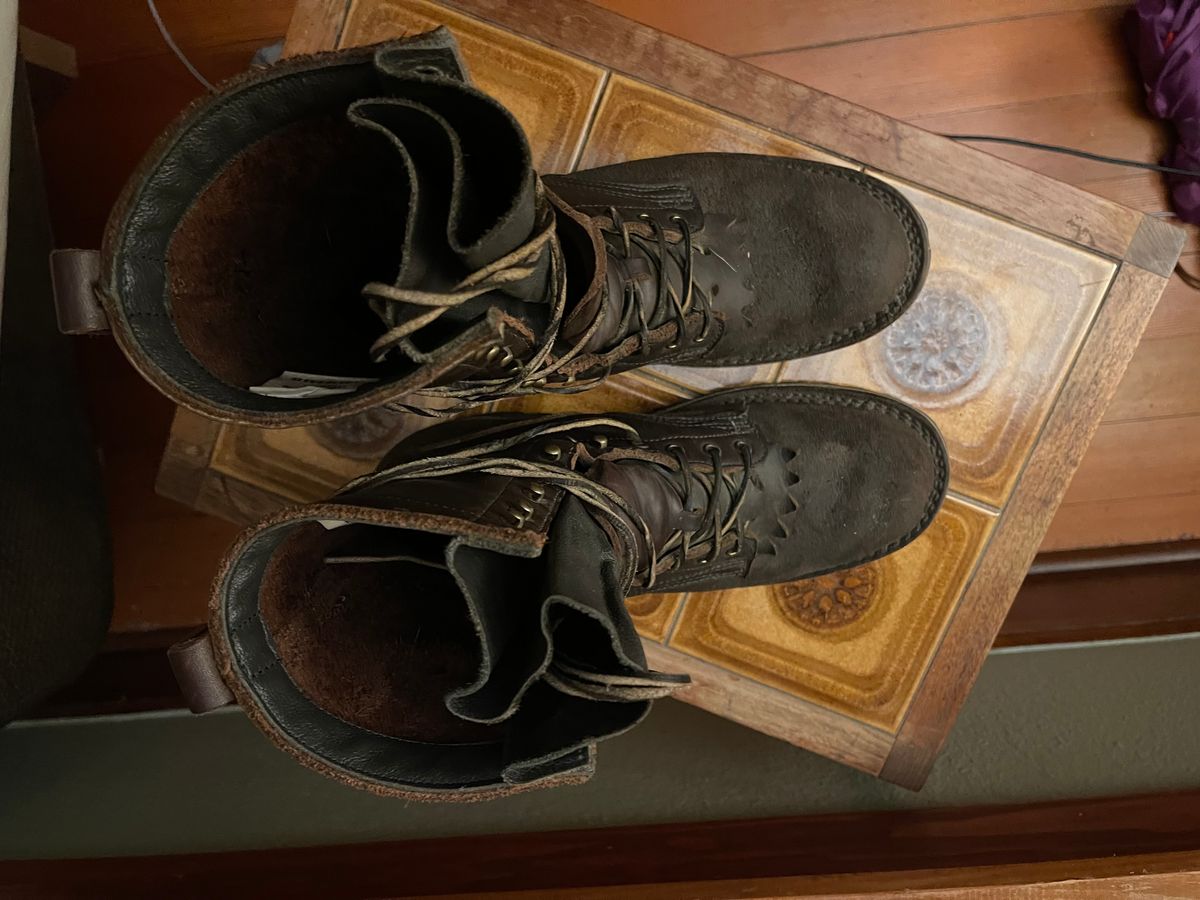 Photo by questrel on November 3, 2025 of the JK Boots Superduty in Brown Cowhide.