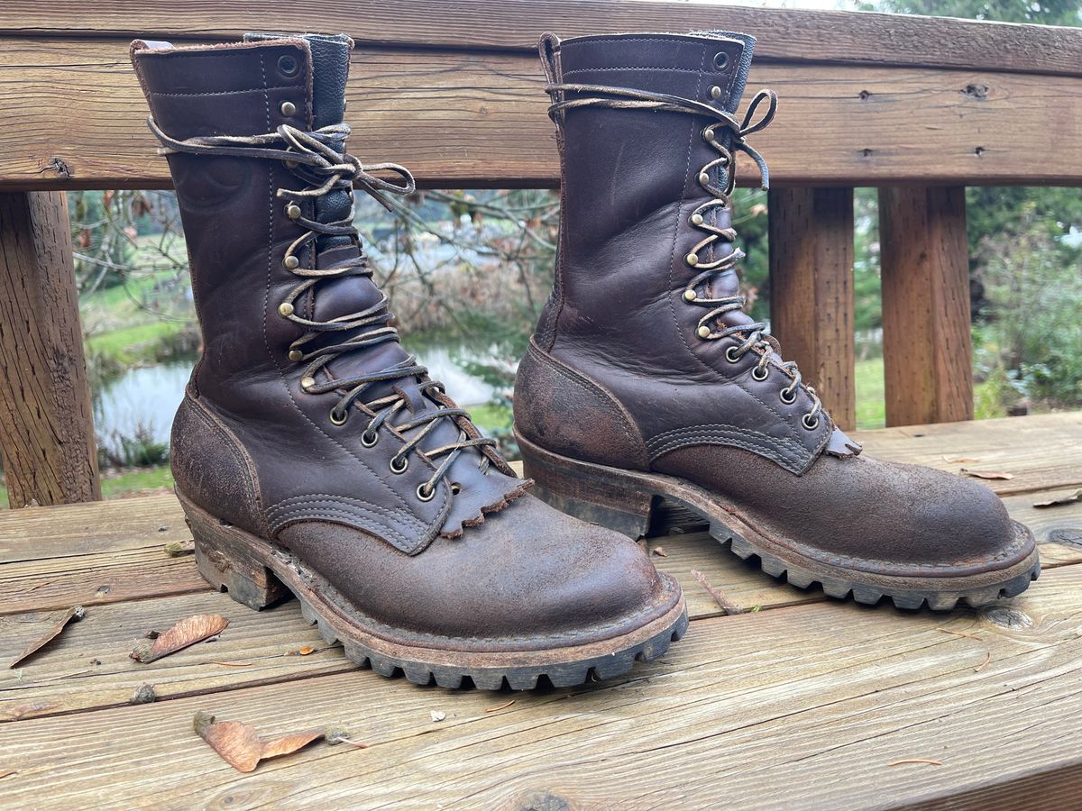 Photo by questrel on December 2, 2025 of the JK Boots Superduty in Brown Cowhide.