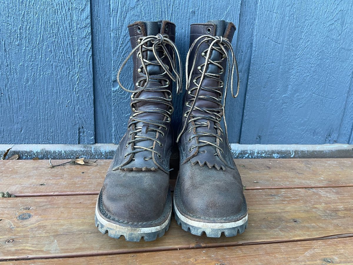 Photo by questrel on December 31, 2025 of the JK Boots Superduty in Brown Cowhide.