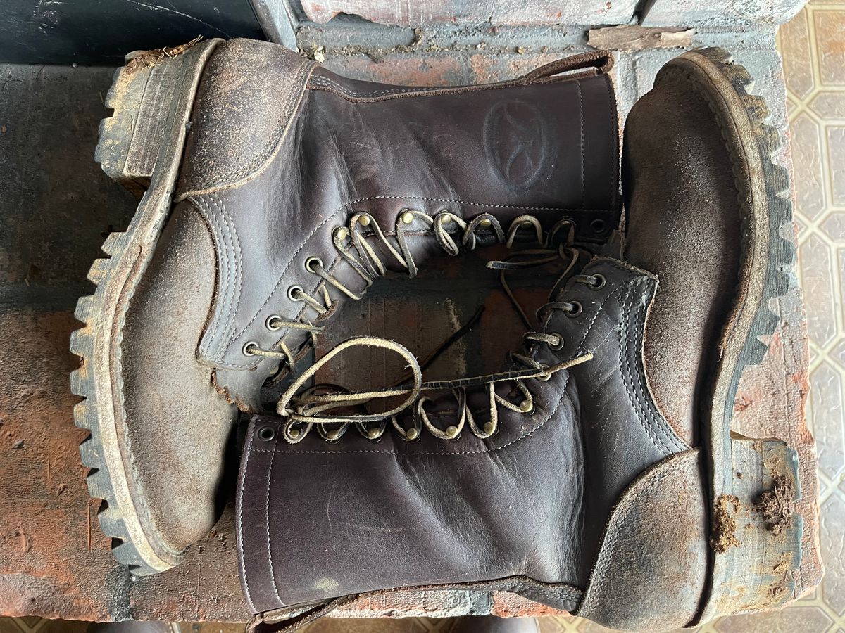 Photo by questrel on March 4, 2026 of the JK Boots Superduty in Brown Cowhide.