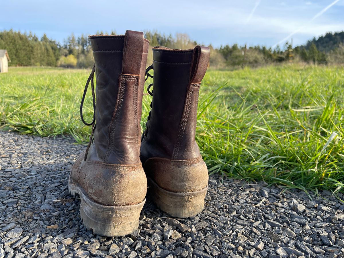 Photo by questrel on April 5, 2026 of the JK Boots Superduty in Brown Cowhide.