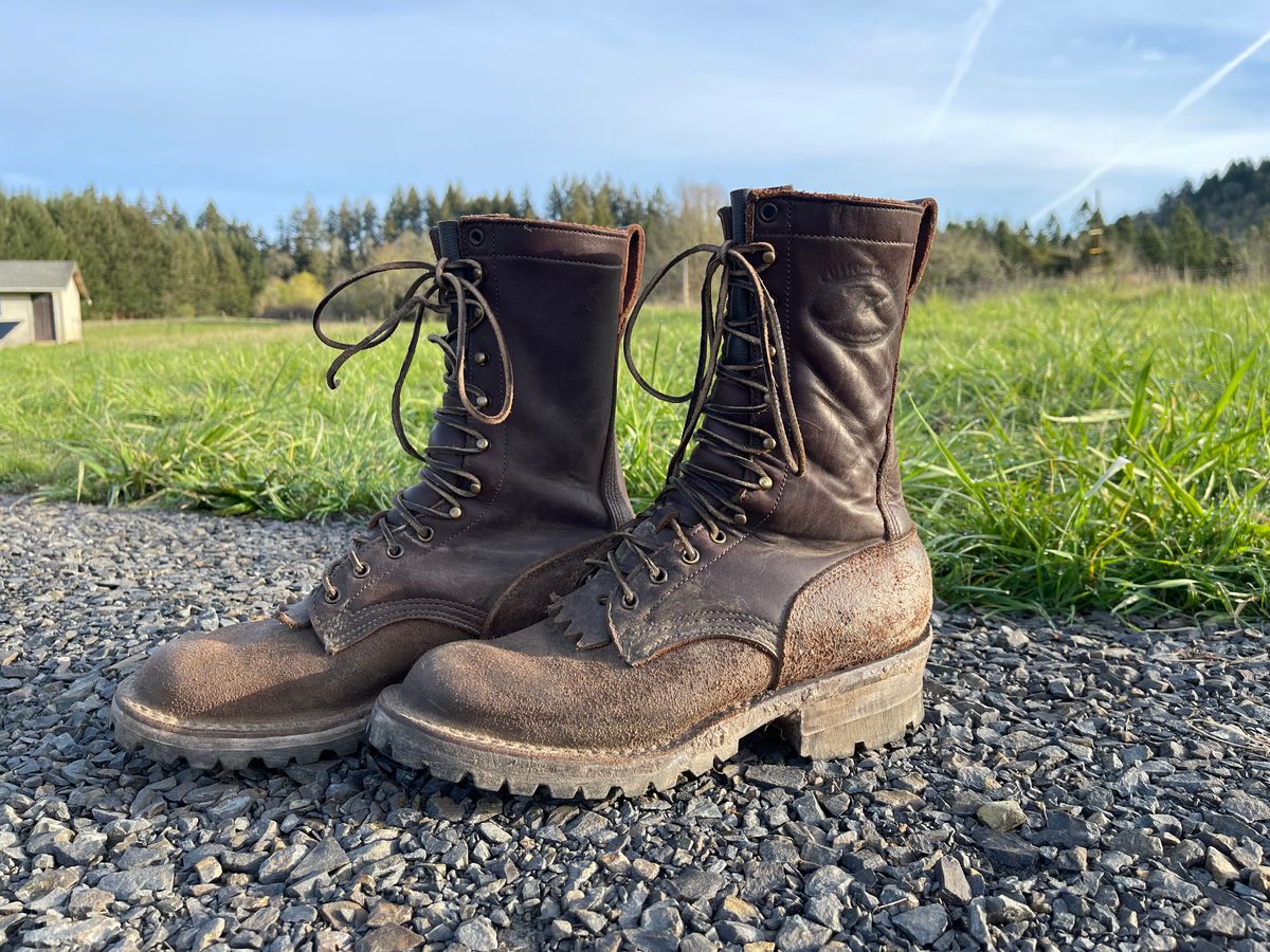 Photo by questrel on April 5, 2026 of the JK Boots Superduty in Brown Cowhide.