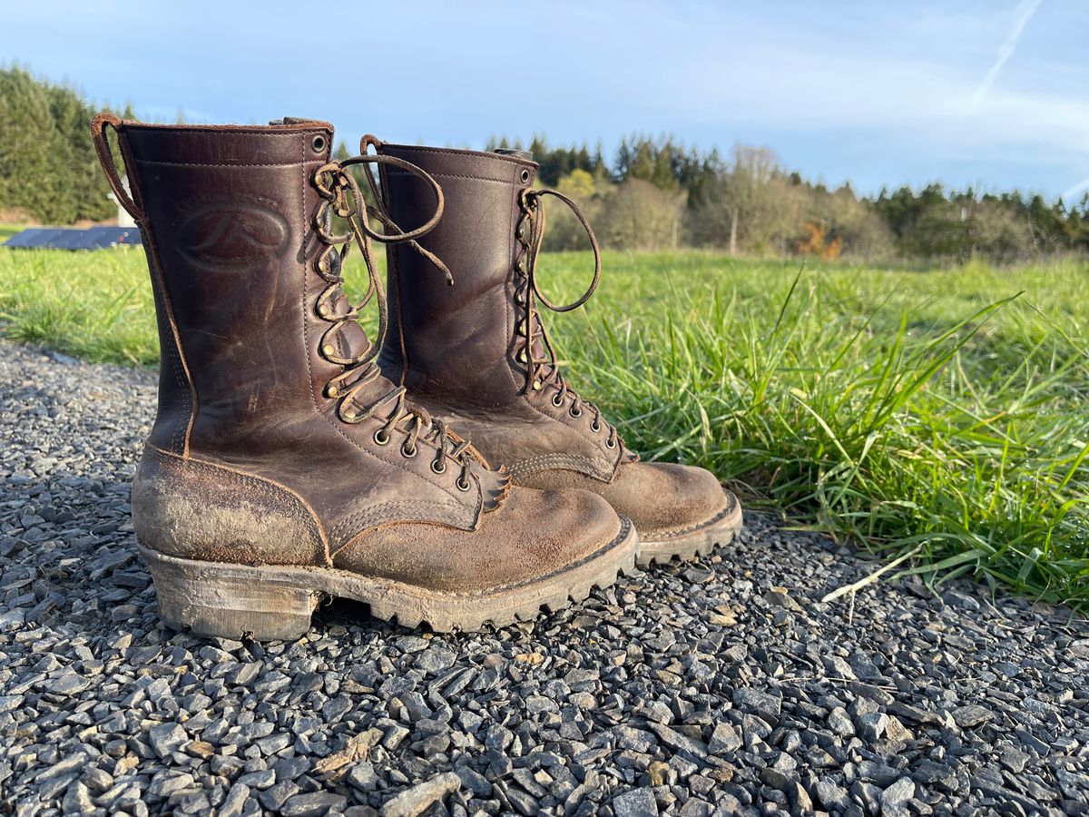 Photo by questrel on April 5, 2026 of the JK Boots Superduty in Brown Cowhide.