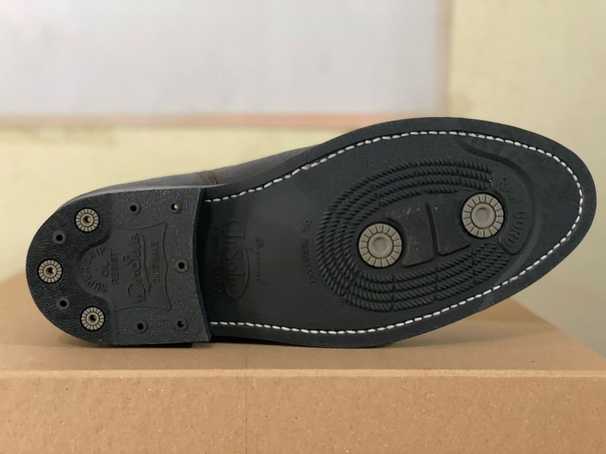 Photo by teukunovan on October 3, 2025 of the Junkard Engineer Boots in Horween Java Waxed Flesh.