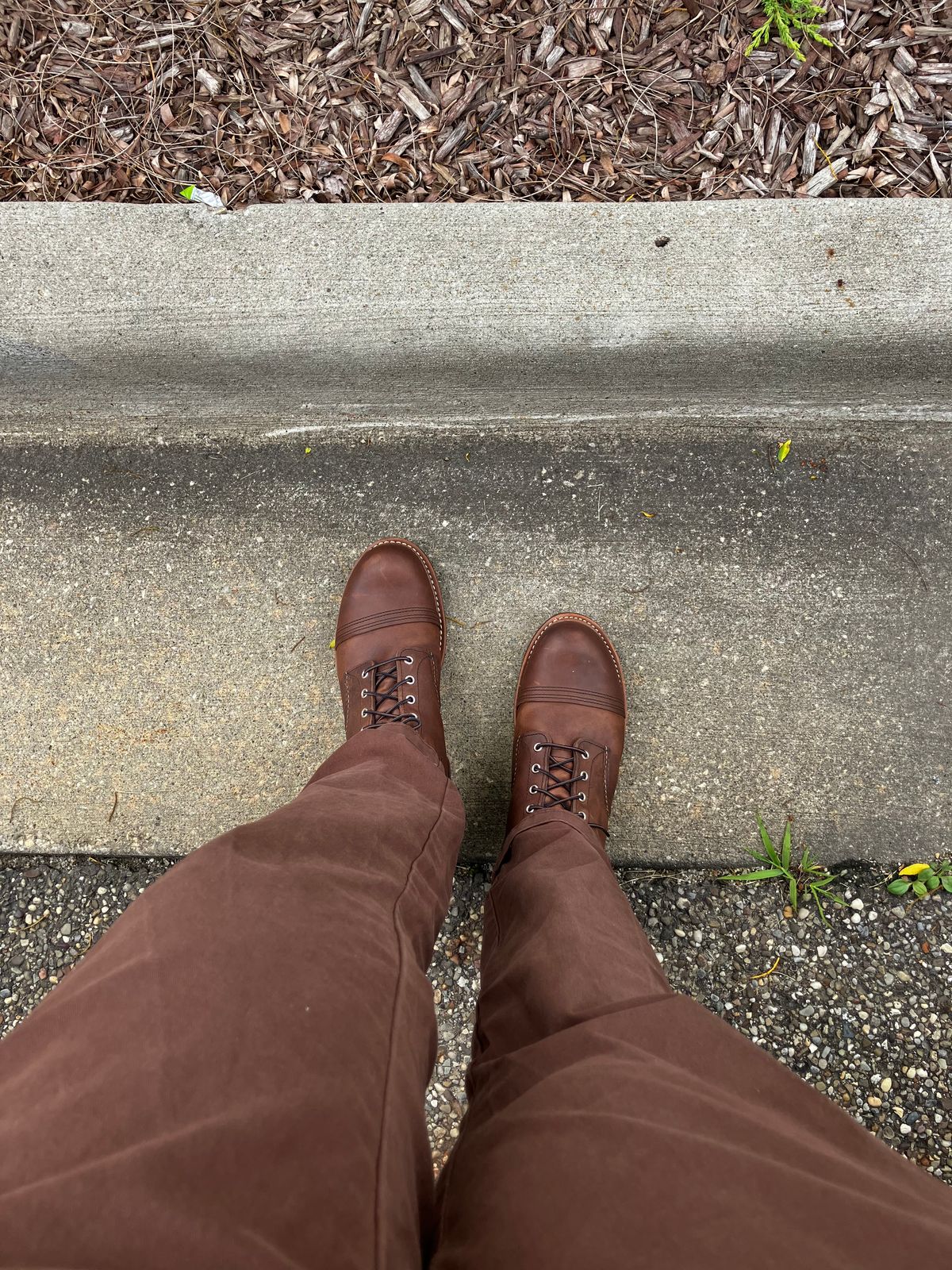 Photo by dev.s.96 on June 3, 2024 of the Red Wing Iron Ranger in S.B. Foot Amber Harness.
