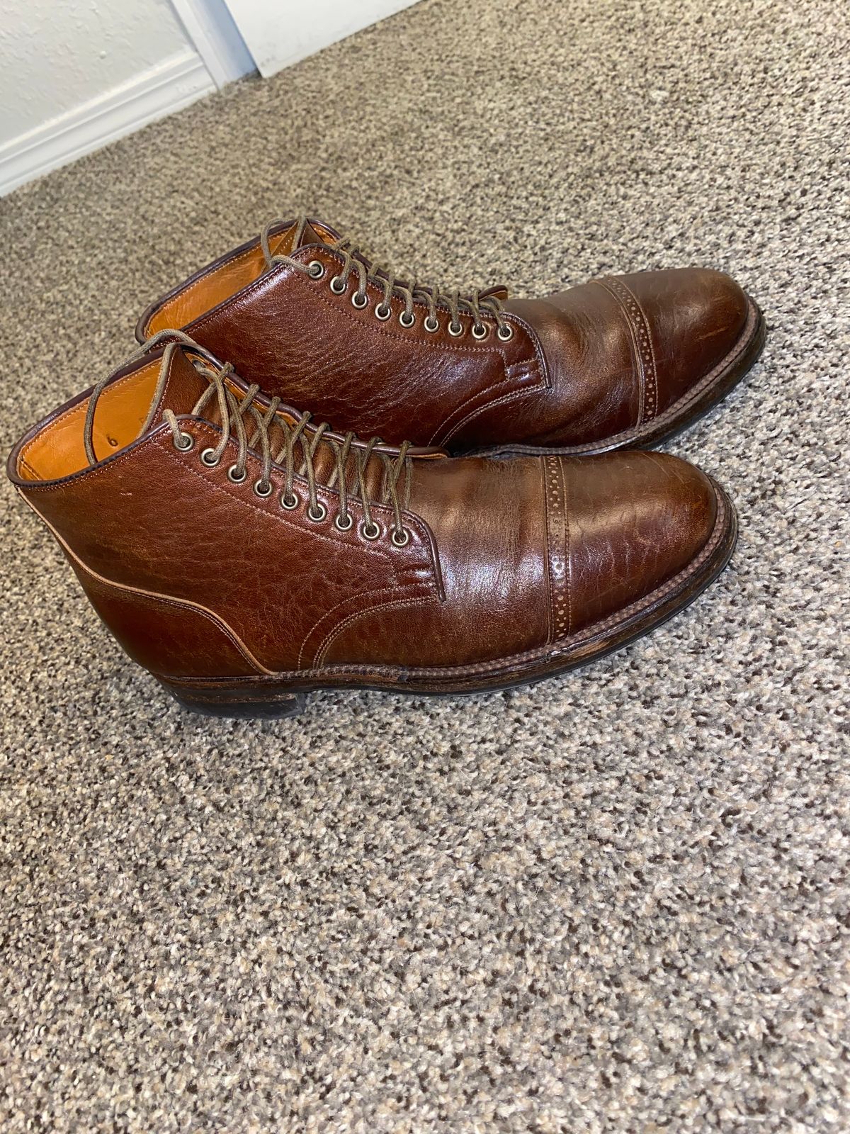 Photo by rwarren99 on February 12, 2025 of the Viberg Service Boot in Shinki Color 4 Horsebutt.
