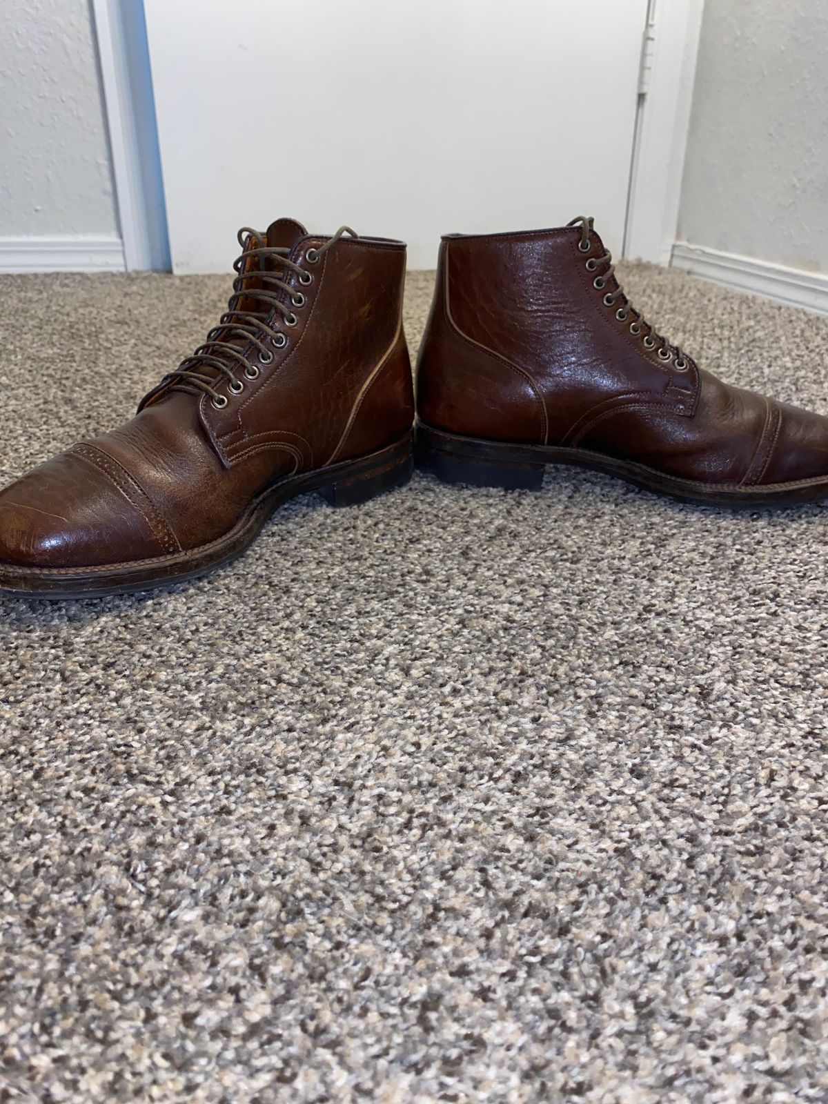 Photo by rwarren99 on February 12, 2025 of the Viberg Service Boot in Shinki Color 4 Horsebutt.