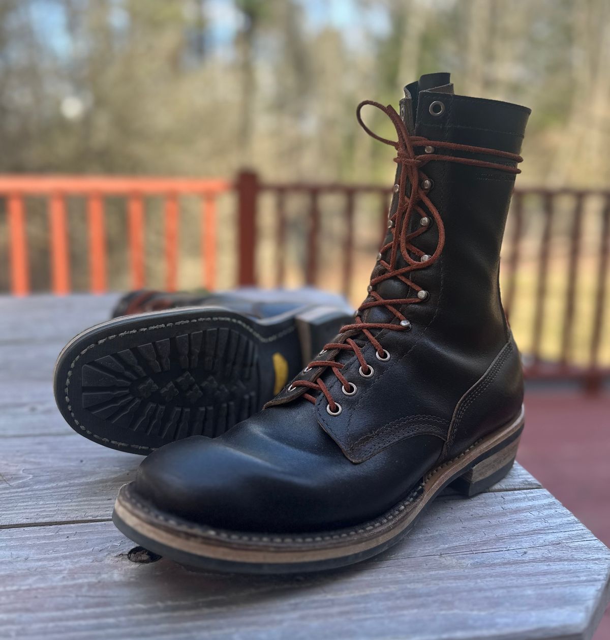 Photo by nikljam on April 4, 2026 of the White's Smokejumper in Horween Dark Brown Waxed Flesh.