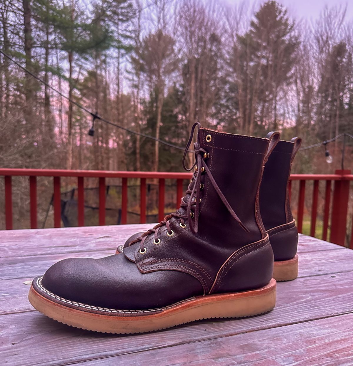 Photo by nikljam on November 13, 2025 of the Nicks Traveler in Horween Dark Brown Waxed Flesh.