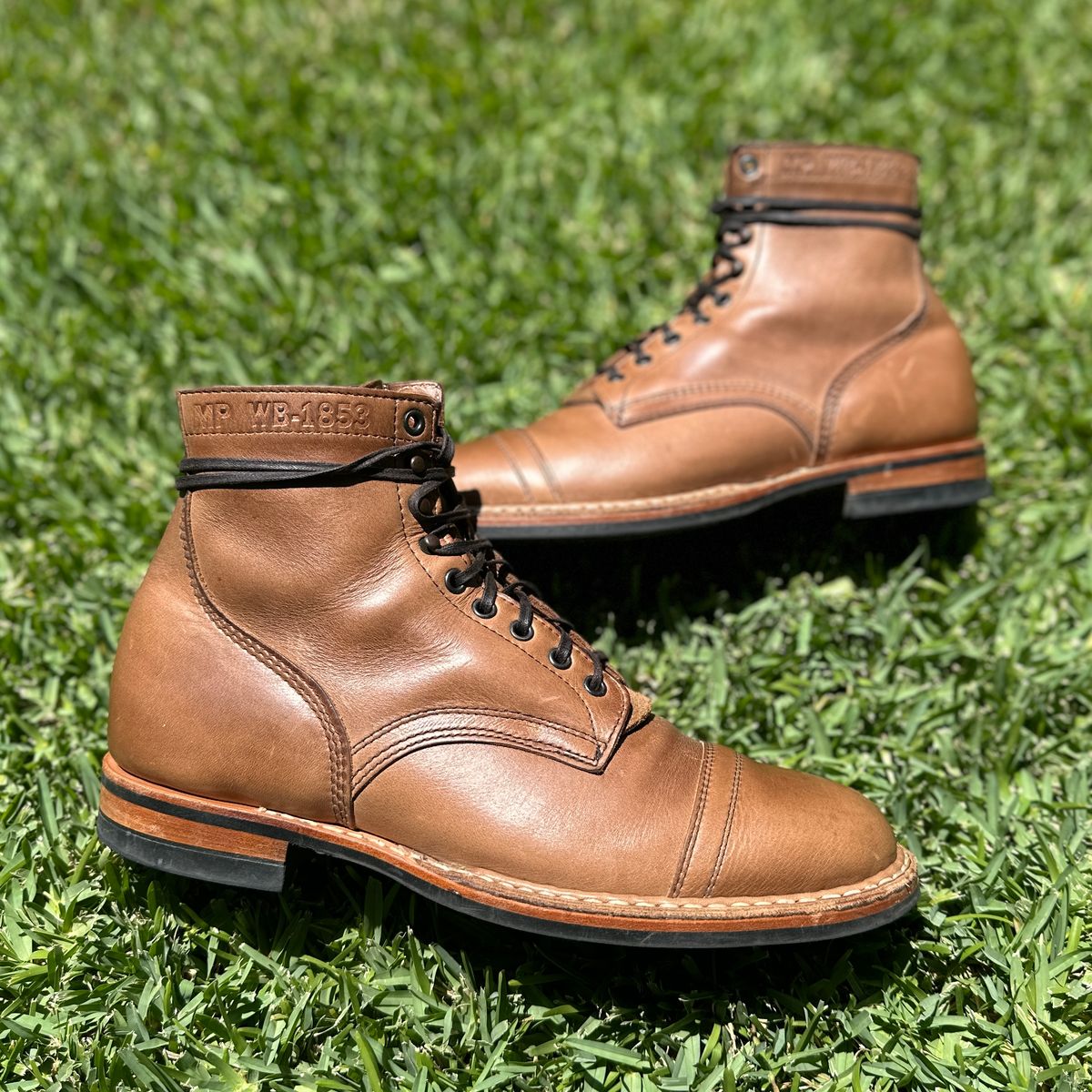 Photo by JB on June 25, 2026 of the White's MP-M1TC in Horween Natural Chromexcel.