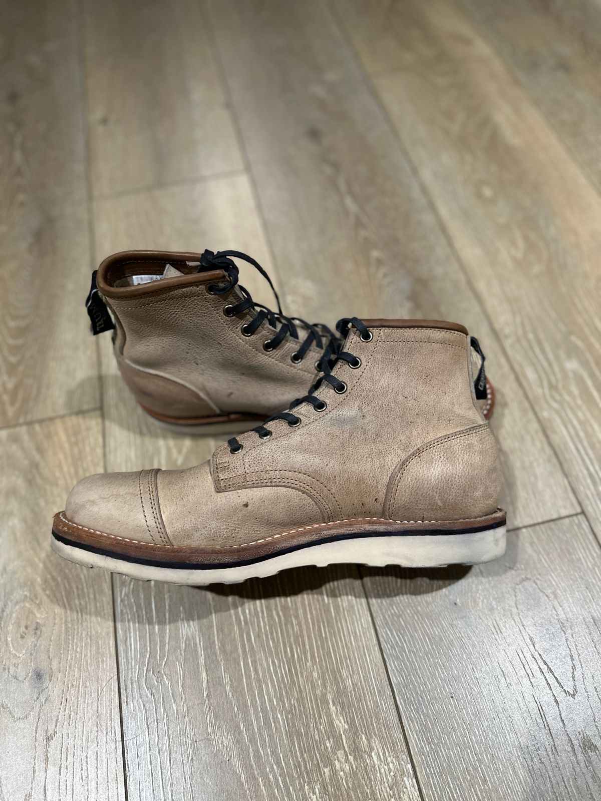 Photo by JB on May 21, 2024 of the Truman x ButterScotch Rango Boot in Ships Biscuit Kudu.