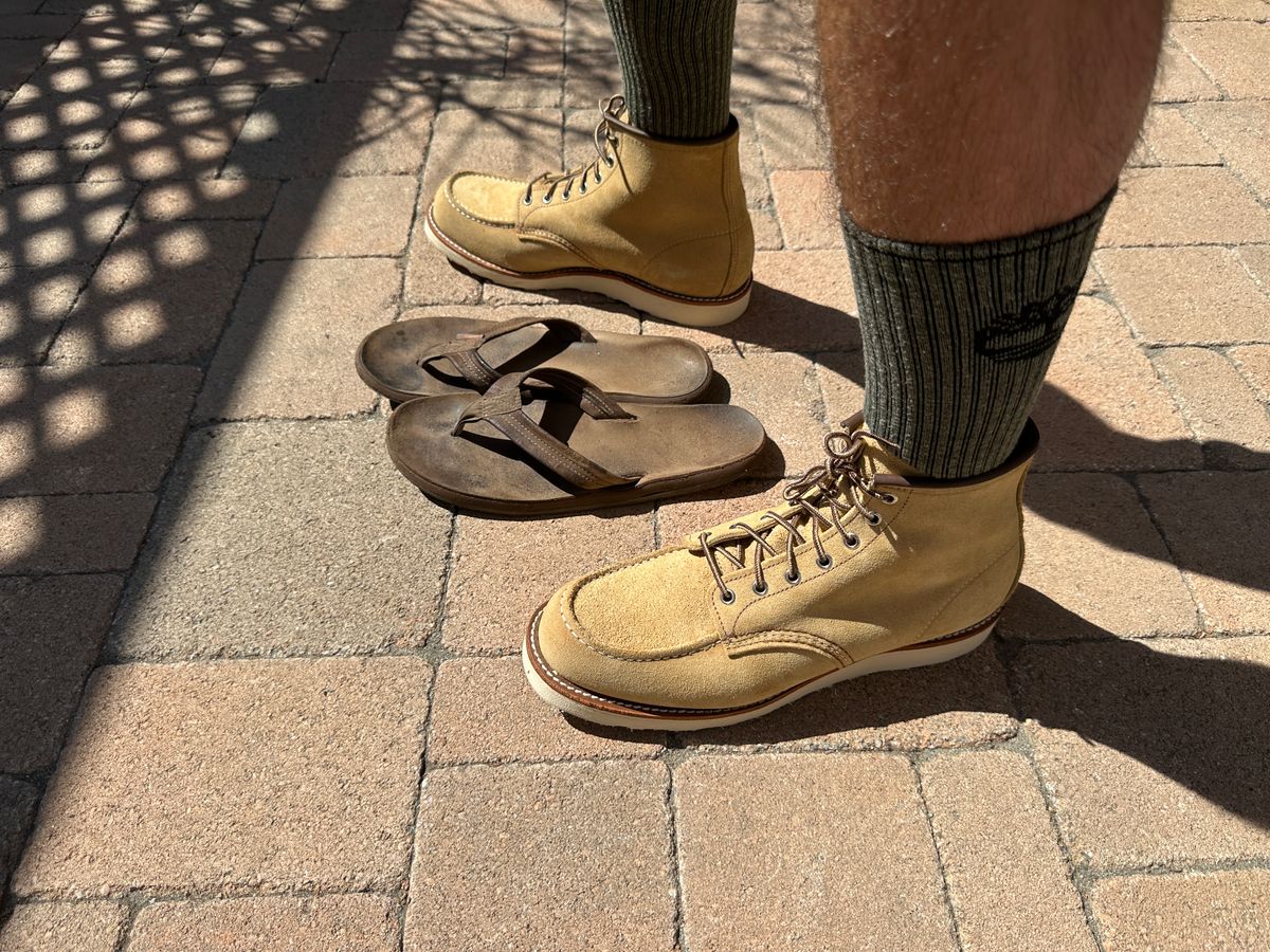 Photo by JB on October 5, 2024 of the Red Wing 6-Inch Classic Moc in S.B. Foot Hawthorne Abilene.