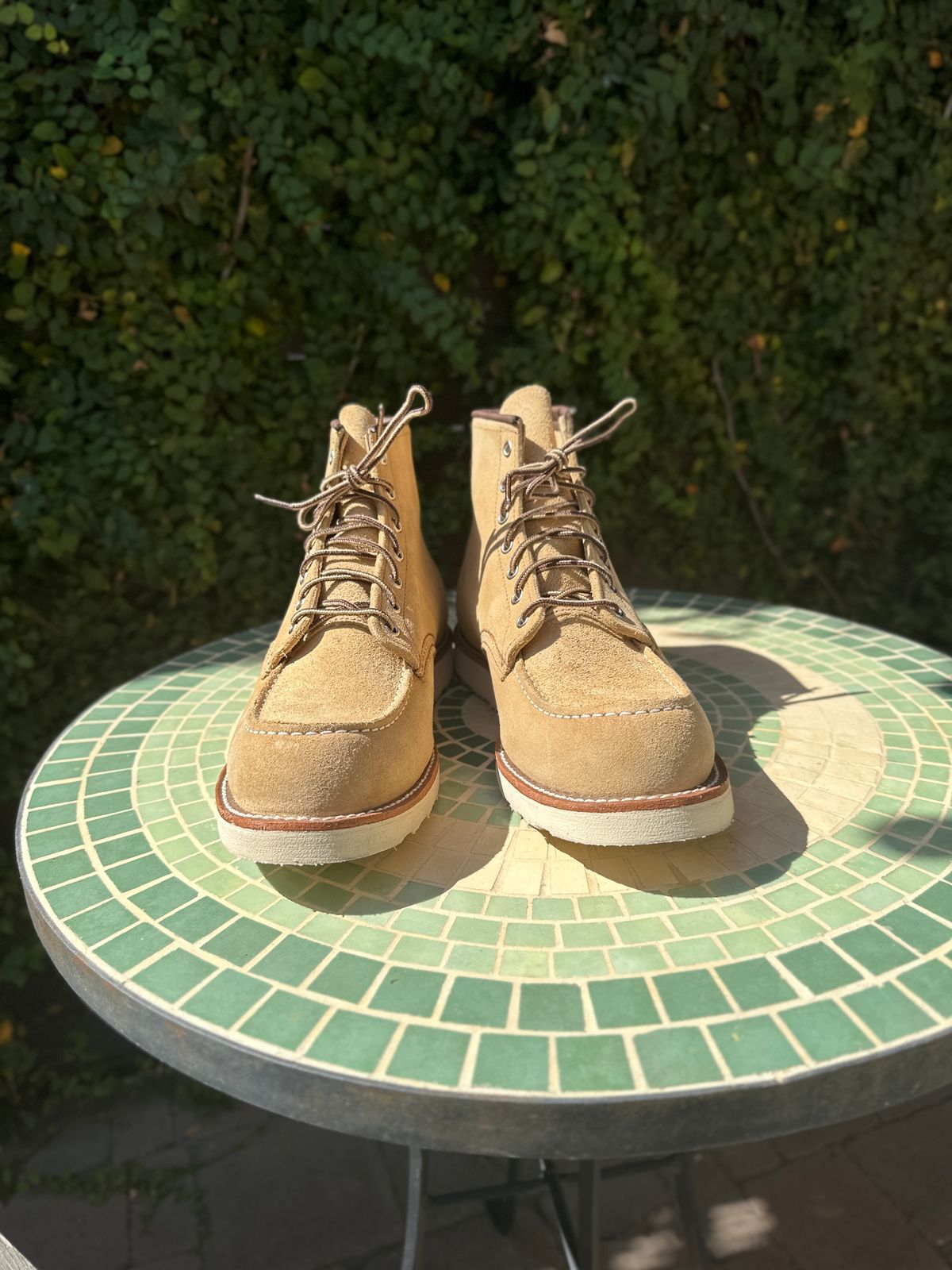 Photo by JB on October 5, 2024 of the Red Wing 6-Inch Classic Moc in S.B. Foot Hawthorne Abilene.