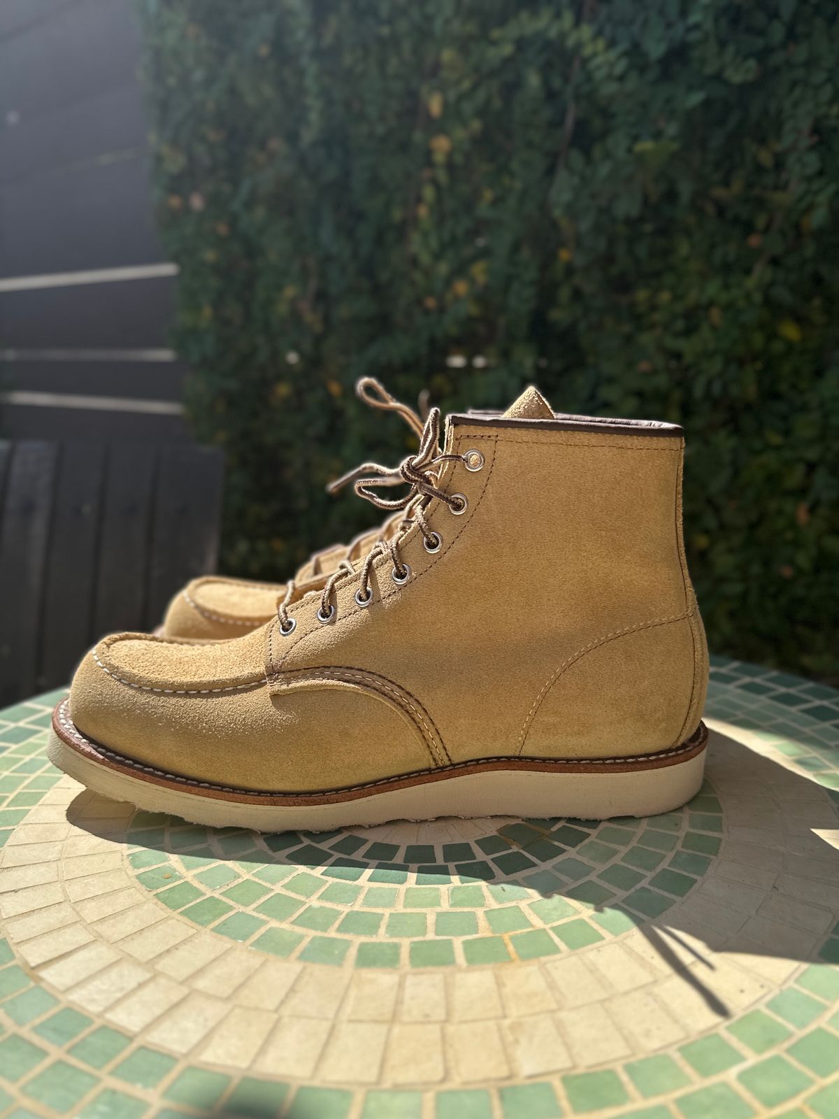 Photo by JB on October 5, 2024 of the Red Wing 6-Inch Classic Moc in S.B. Foot Hawthorne Abilene.