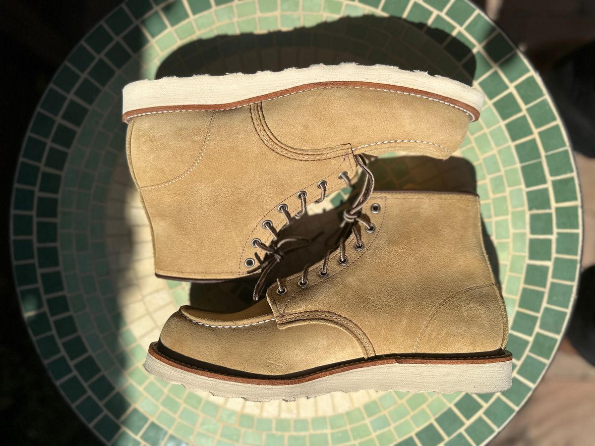 Photo by JB on October 5, 2024 of the Red Wing 6-Inch Classic Moc in S.B. Foot Hawthorne Abilene.