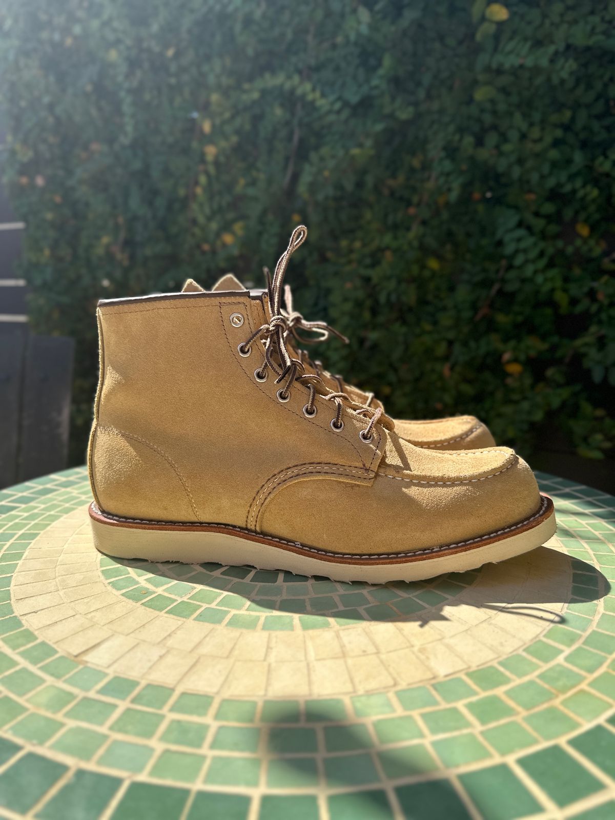 Photo by JB on October 5, 2024 of the Red Wing 6-Inch Classic Moc in S.B. Foot Hawthorne Abilene.