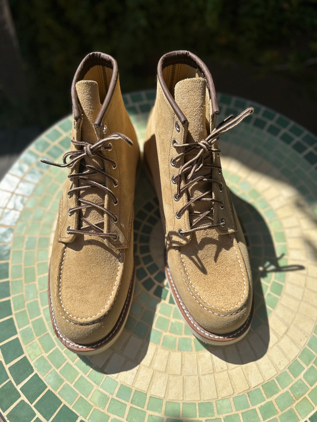 Photo by JB on October 5, 2024 of the Red Wing 6-Inch Classic Moc in S.B. Foot Hawthorne Abilene.