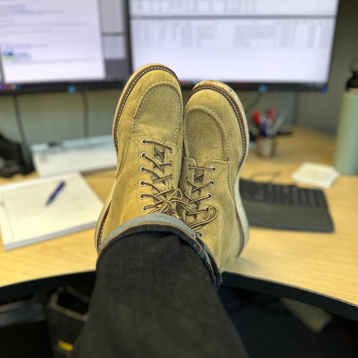 Photo by JB on December 3, 2024 of the Red Wing 6-Inch Classic Moc in S.B. Foot Hawthorne Abilene.
