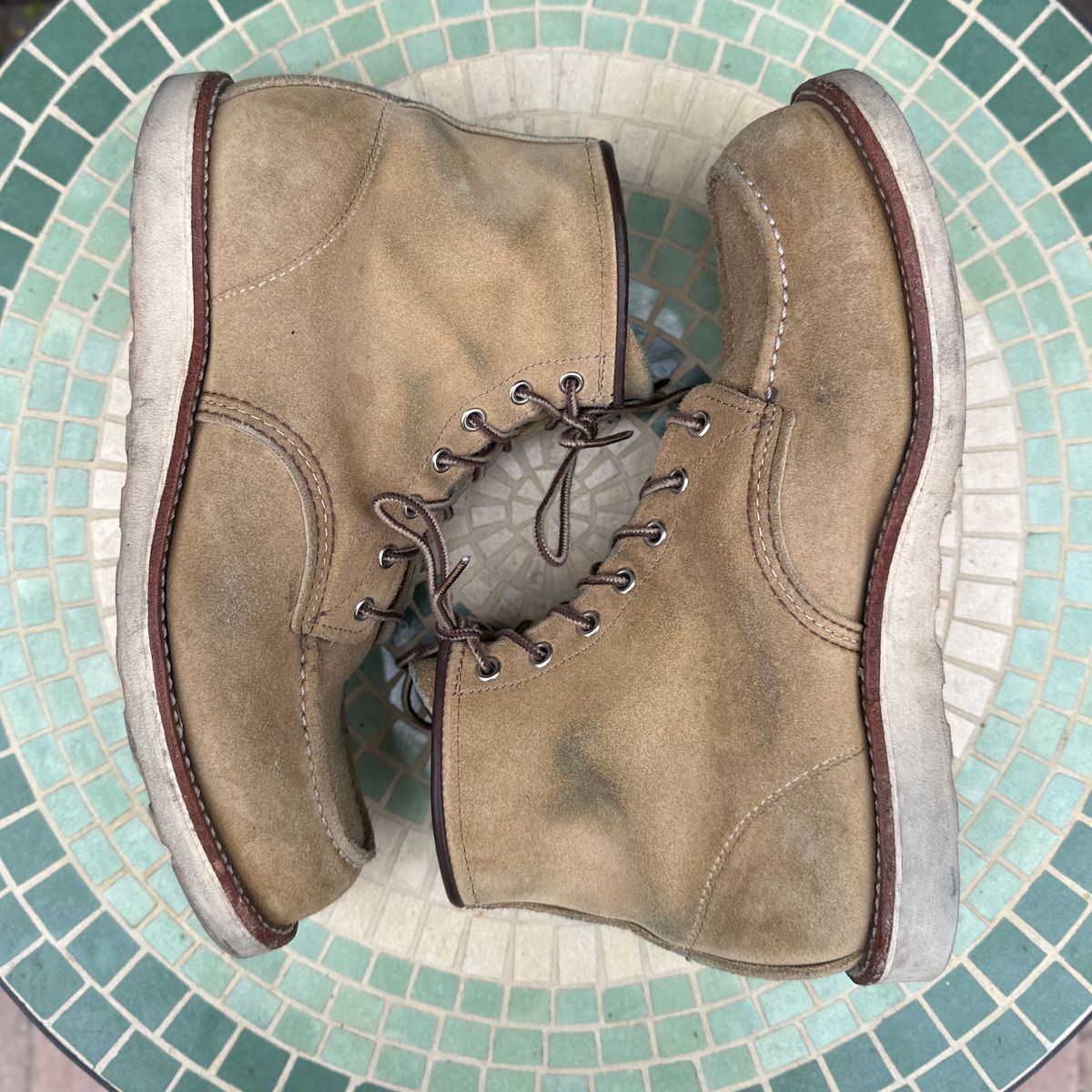 Photo by JB on January 3, 2025 of the Red Wing 6-Inch Classic Moc in S.B. Foot Hawthorne Abilene.