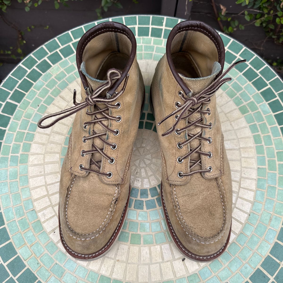 Photo by JB on January 3, 2025 of the Red Wing 6-Inch Classic Moc in S.B. Foot Hawthorne Abilene.