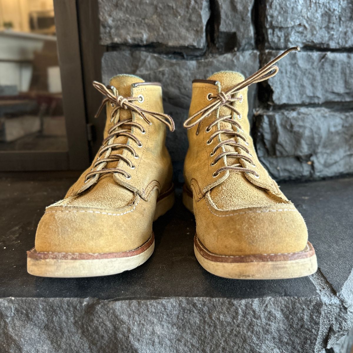 Photo by JB on February 5, 2025 of the Red Wing 6-Inch Classic Moc in S.B. Foot Hawthorne Abilene.