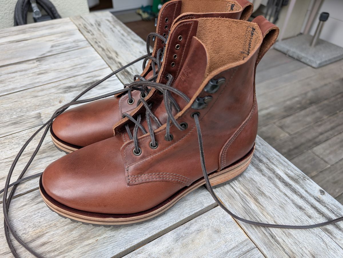 Photo by MrHamp on September 12, 2025 of the William Lennon 178 style boot in Boaventura Virginia Brown.