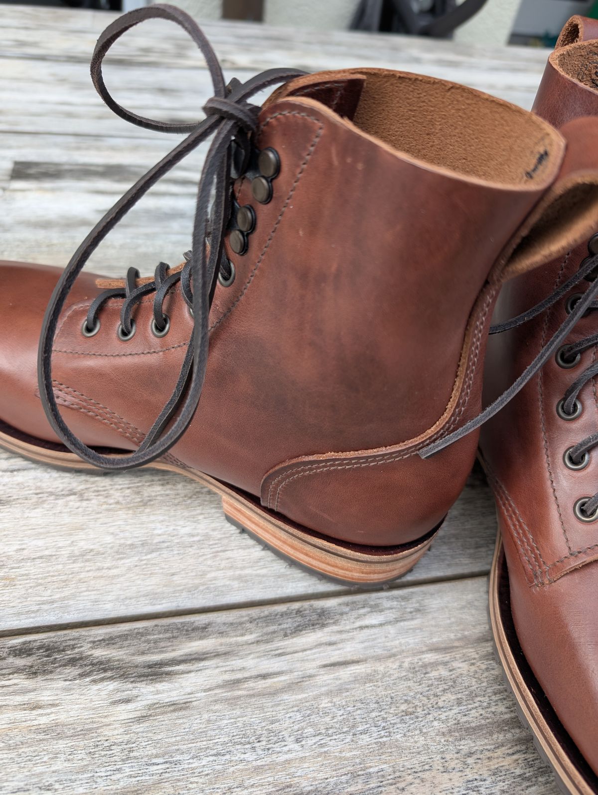 Photo by MrHamp on September 12, 2025 of the William Lennon 178 style boot in Boaventura Virginia Brown.