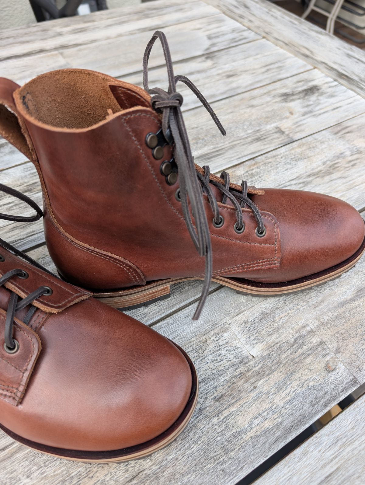 Photo by MrHamp on September 12, 2025 of the William Lennon 178 style boot in Boaventura Virginia Brown.