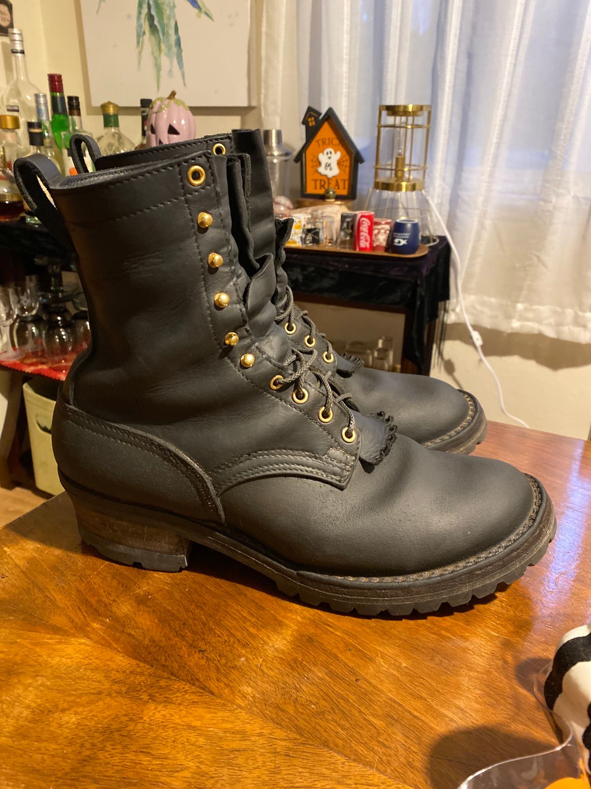 Photo by Blaine on October 25, 2024 of the Nicks BuilderPro in Seidel MaxSupport Black Roughout & Seidel MaxSupport Black.