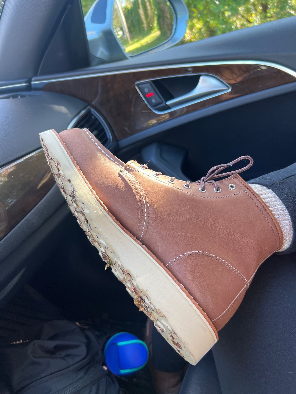 Photo by Dana on November 13, 2024 of the Red Wing 6-Inch Classic Moc in Mocha Oro-iginal.