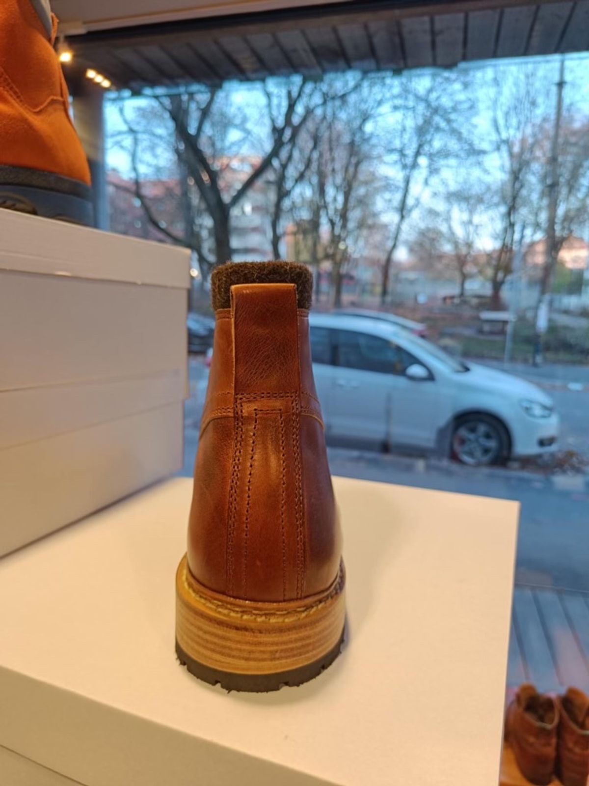 Photo by denimdawg on November 7, 2024 of the Dundas Footwear Gunnerside in Badalassi Carlo Waxy Tan Cognac.
