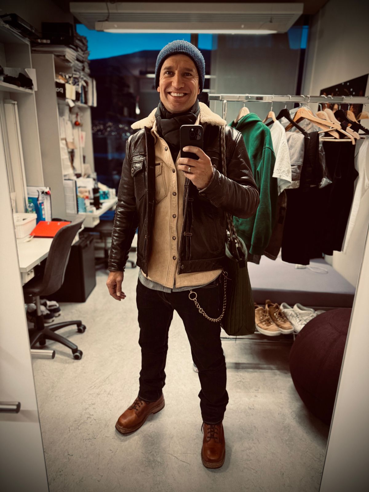 Photo by denimdawg on January 8, 2025 of the Dundas Footwear Gunnerside in Badalassi Carlo Waxy Tan Cognac.