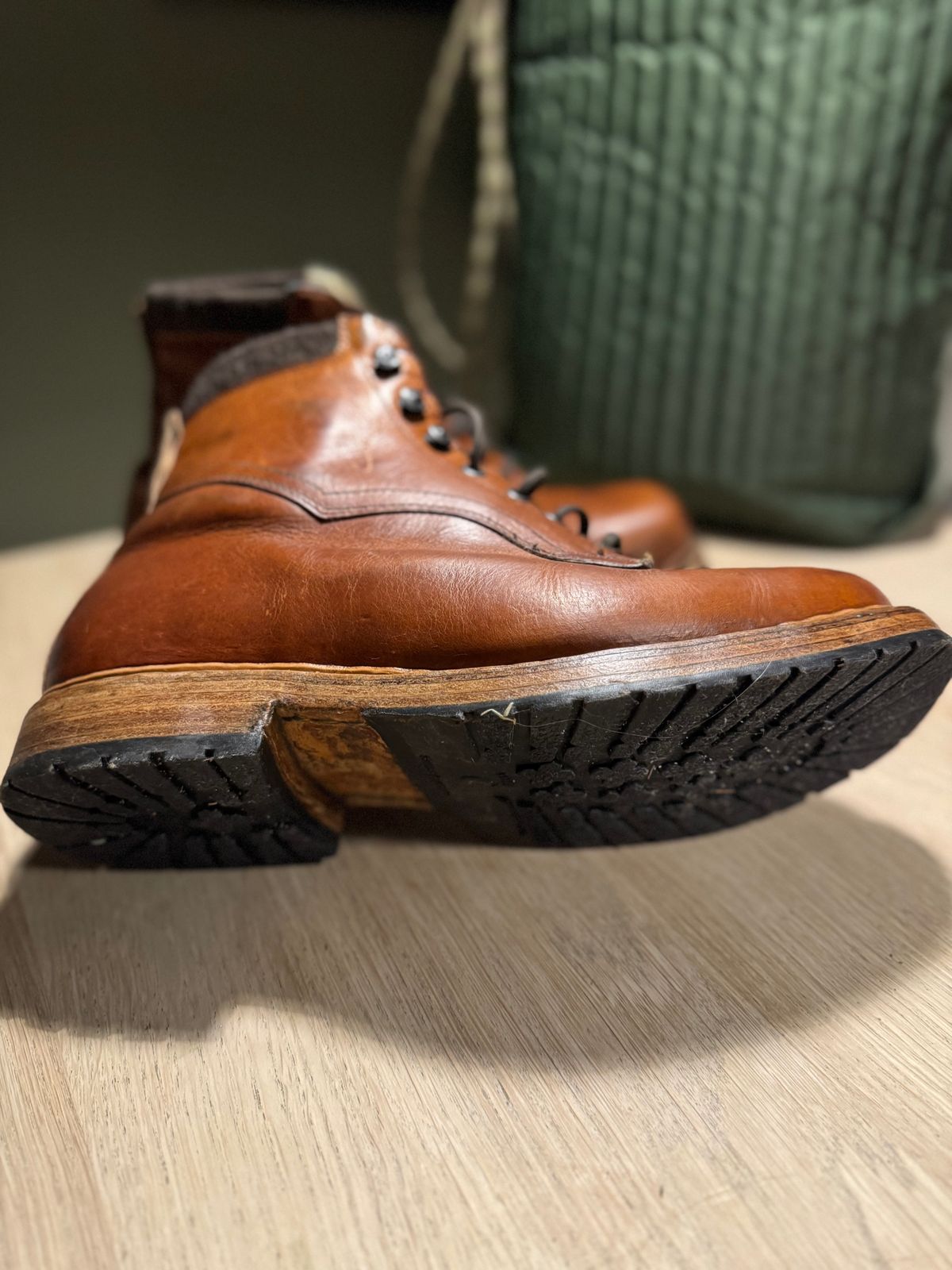 Photo by denimdawg on February 10, 2025 of the Dundas Footwear Gunnerside in Badalassi Carlo Waxy Tan Cognac.