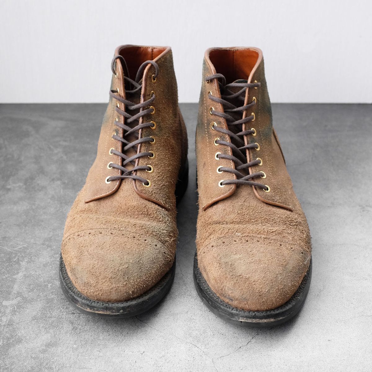 Photo by joshfulton05 on January 5, 2025 of the Grant Stone Garrison Boot in Reverse Black Chromexcel.