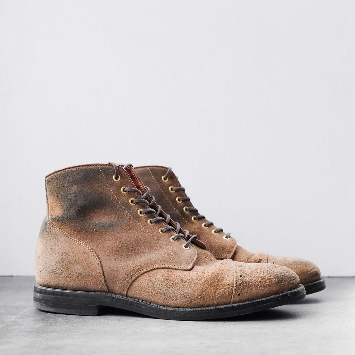 Photo by joshfulton05 on January 5, 2025 of the Grant Stone Garrison Boot in Reverse Black Chromexcel.