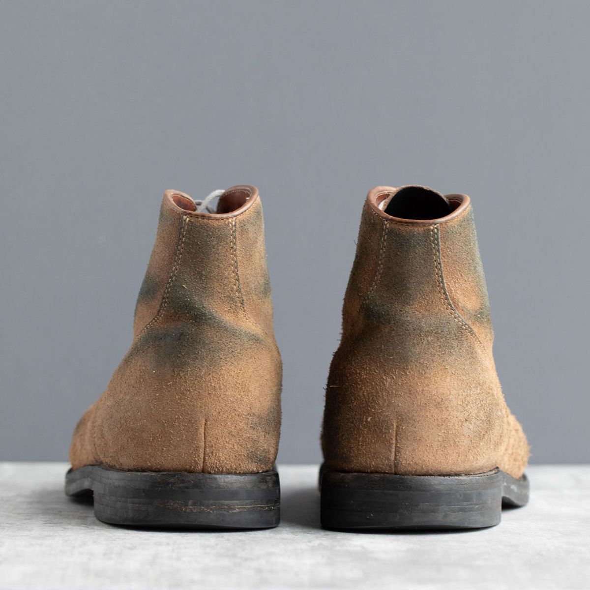 Photo by joshfulton05 on February 26, 2025 of the Grant Stone Garrison Boot in Reverse Black Chromexcel.