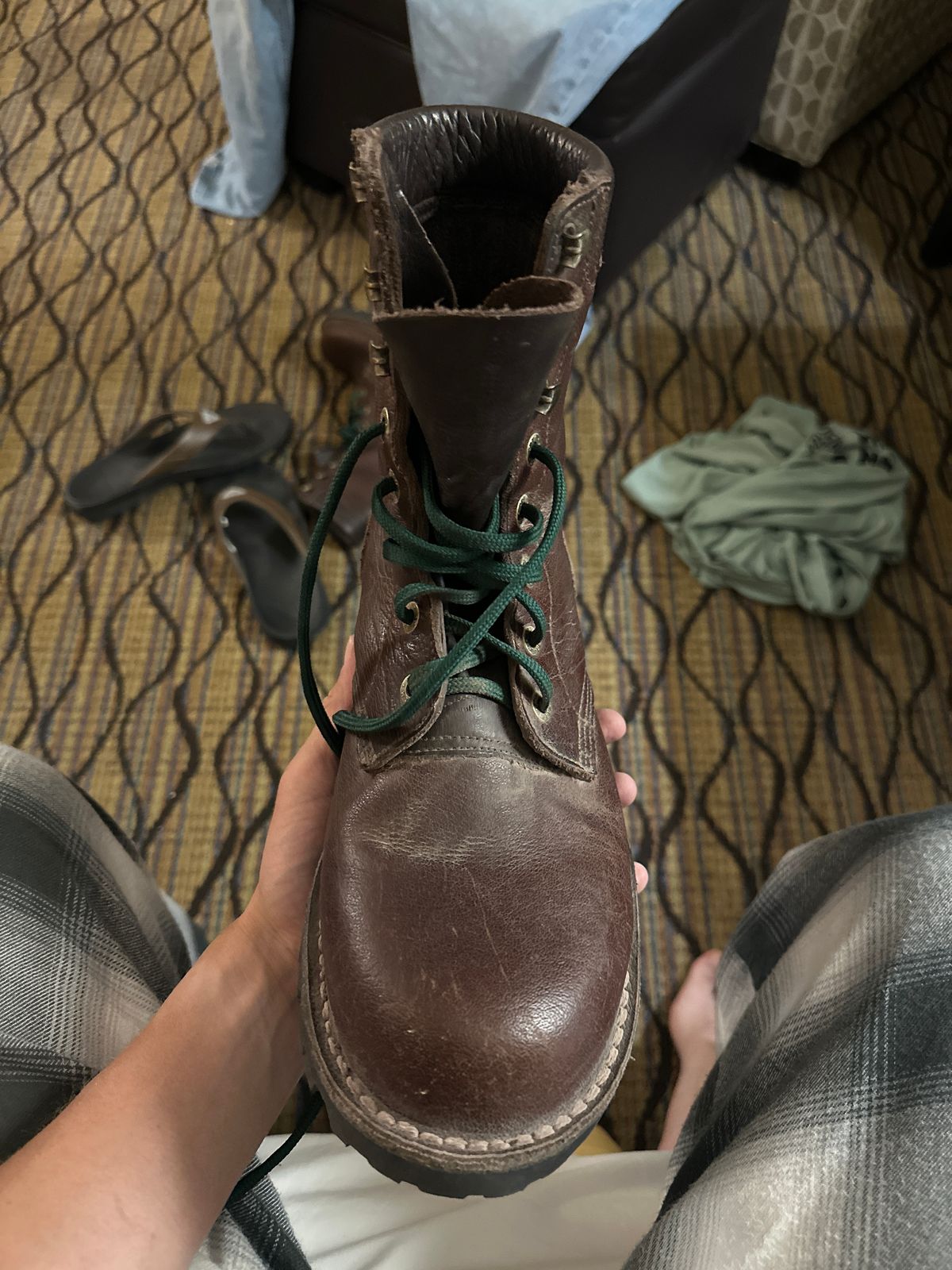 Photo by ArchaeoExplorer on May 16, 2025 of the Jim Green AR8 in African Buffalo Skin.