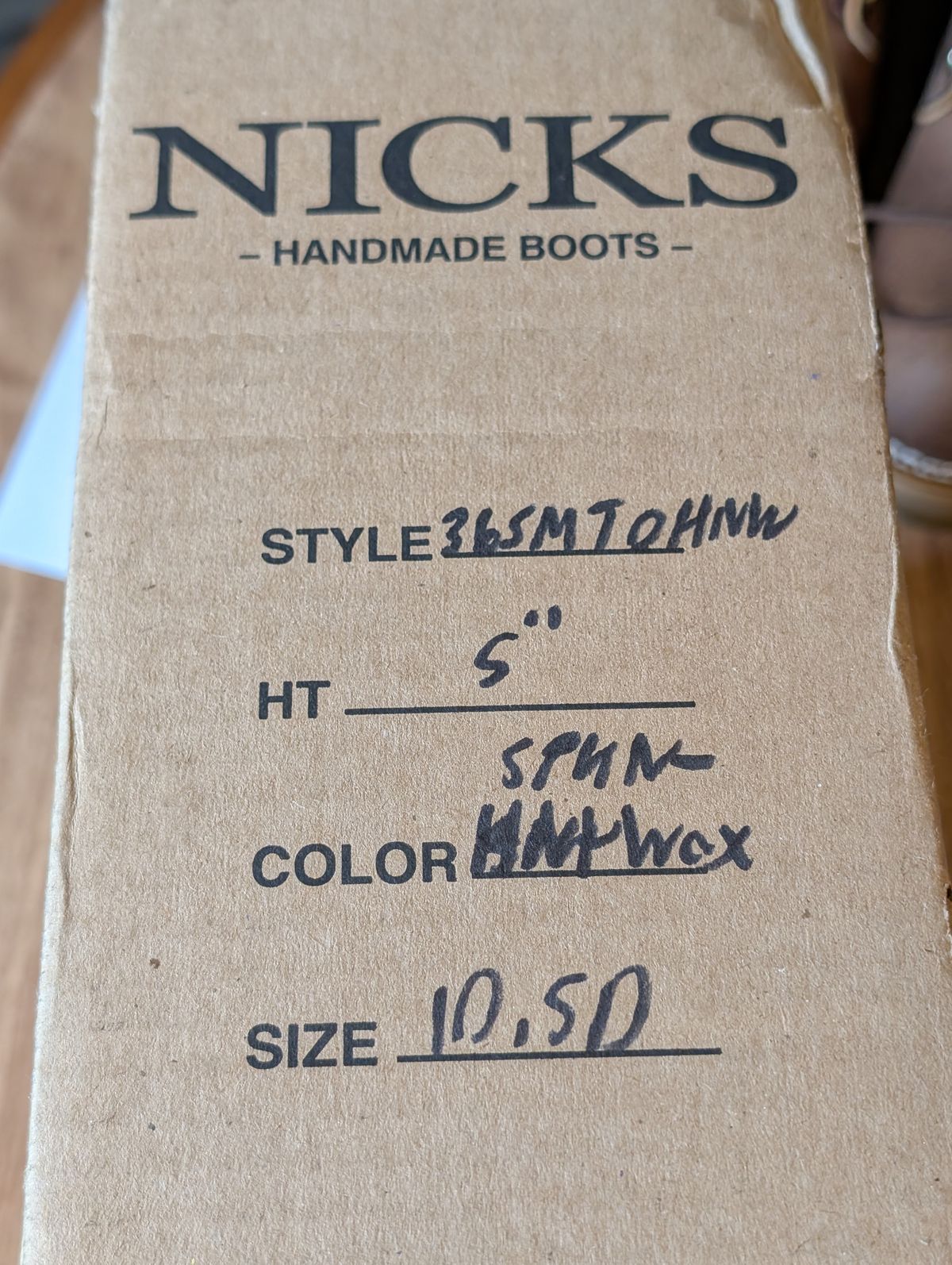 Photo by ilkhan on June 23, 2025 of the Nicks Ridgeline Hiking Boot in Nicks / Horween Spokane Honey waxout.