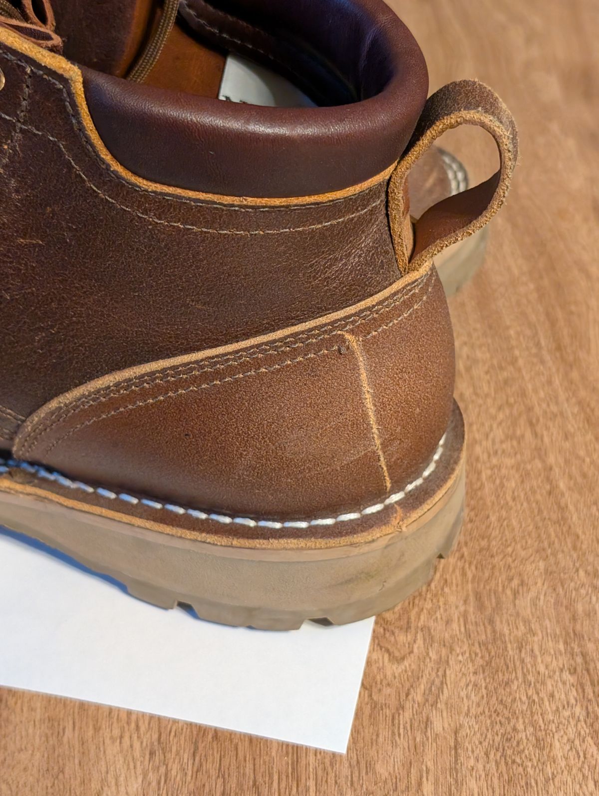 Photo by ilkhan on August 2, 2025 of the Nicks Ridgeline Hiking Boot in Nicks / Horween Spokane Honey waxout.