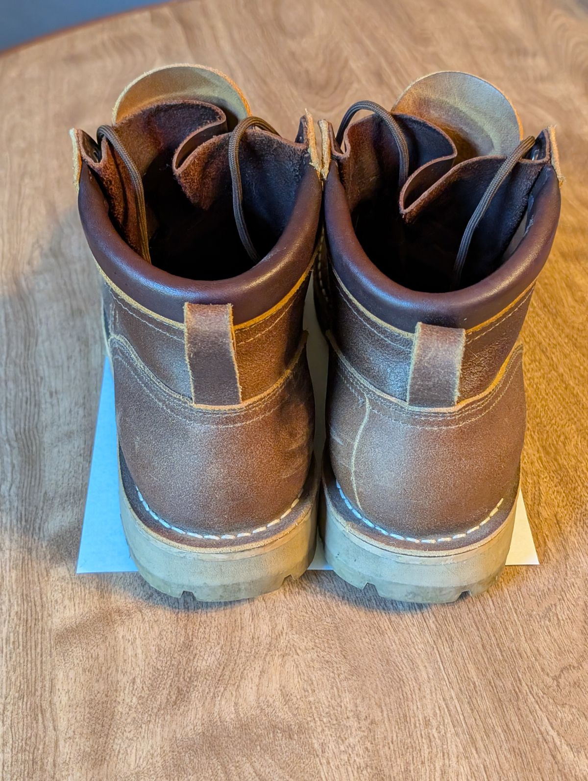 Photo by ilkhan on September 1, 2025 of the Nicks Ridgeline Hiking Boot in Nicks / Horween Spokane Honey waxout.