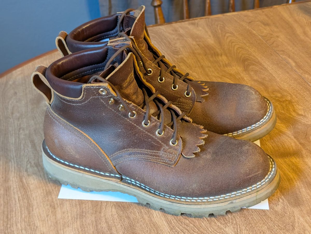 Photo by ilkhan on October 5, 2025 of the Nicks Ridgeline Hiking Boot in Nicks / Horween Spokane Honey waxout.
