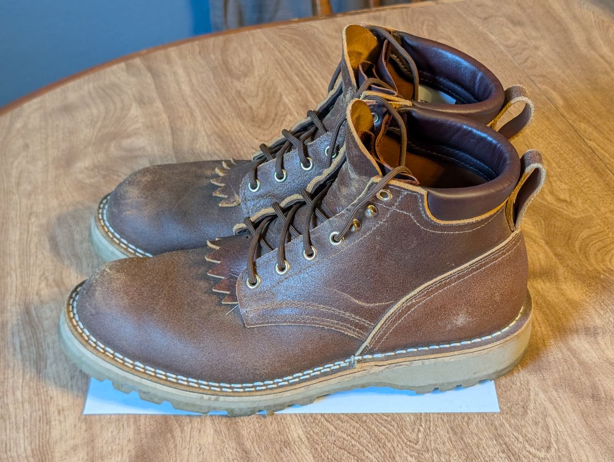 Photo by ilkhan on October 5, 2025 of the Nicks Ridgeline Hiking Boot in Nicks / Horween Spokane Honey waxout.